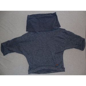 Roxy Slouch Turtleneck Sweater Women Sz XS Petite Blue‎